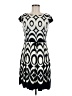Just... Taylor Graphic Ivory Casual Dress Size 8 - photo 1