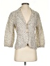 Caslon 100% Linen Polka Dots Ivory Blazer Size S - photo 1