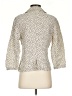 Caslon 100% Linen Polka Dots Ivory Blazer Size S - photo 2