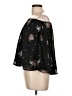 Mono b 100% Polyester Black 3/4 Sleeve Blouse Size L - photo 5