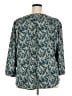 Monday Fun 100% Polyester Teal 3/4 Sleeve Blouse Size 2X - photo 2