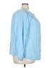 Roaman's 100% Rayon Blue Long Sleeve Blouse Size 24W - photo 4