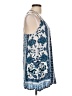 Angie 100% Rayon Blue Tank Top Size L - photo 4
