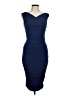 Express Solid Blue Cocktail Dress Size M - photo 1