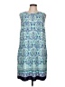 Apt. 9 Paisley Blue Casual Dress Size L - photo 1