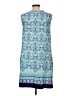 Apt. 9 Paisley Blue Casual Dress Size L - photo 2