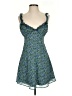 Here Comes the Sun 100% Polyester Hearts Blue Cocktail Dress Size S - photo 1