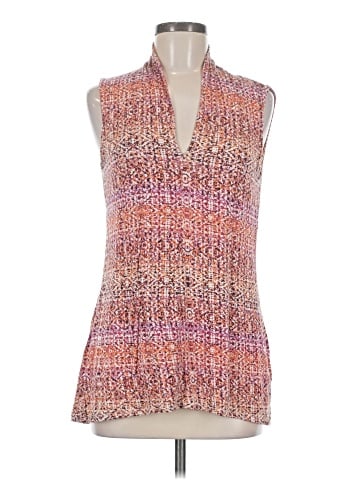 Rose + Olive Sleeveless Blouse (view 1)