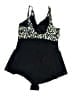 Trimshaper Animal Print Black Two Piece Swimsuit Size 18W - photo 2
