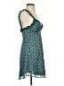 Here Comes the Sun 100% Polyester Hearts Blue Cocktail Dress Size S - photo 4