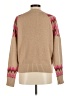 Lucky Brand 100% Polyester Chevron-herringbone Tan Pullover Sweater Size M - photo 2