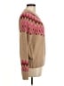 Lucky Brand 100% Polyester Chevron-herringbone Tan Pullover Sweater Size M - photo 4