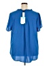 41Hawthorn 100% Polyester Blue Short Sleeve Blouse Size 2X - photo 2