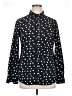 Merona 100% Polyester Polka Dots Black Long Sleeve Blouse Size XL - photo 1
