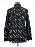 Merona 100% Polyester Polka Dots Black Long Sleeve Blouse Size XL - photo 2