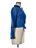 Angie 100% Polyester Blue 3/4 Sleeve Blouse Size M - photo 4