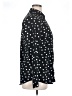 Merona 100% Polyester Polka Dots Black Long Sleeve Blouse Size XL - photo 4