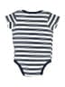 Hb 100% Cotton Stripes Blue Short Sleeve Onesie Size 9-12 mo - photo 2