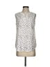 Lila Rose 100% Polyester Polka Dots Ivory Sleeveless Blouse Size S - photo 1