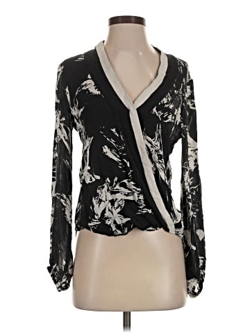 Parker Long Sleeve Silk Top (view 1)
