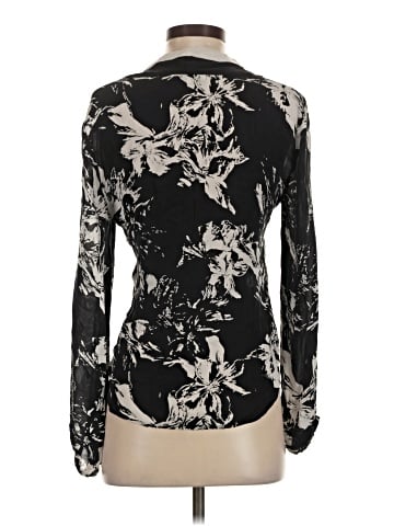 Parker Long Sleeve Silk Top (view 2)