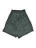 H&M 100% Lyocell Solid Green Cargo Shorts Size 2 - photo 1