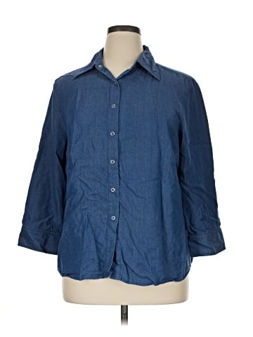 Gianni 3/4 Sleeve Button-Down Shirt (view 1)