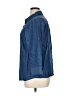 Gianni Blue 3/4 Sleeve Button-Down Shirt Size 16 - photo 5