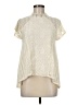 Eyeshadow Ivory Short Sleeve Blouse Size M - photo 1