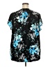 Croft & Barrow 100% Polyester Black Short Sleeve Blouse Size 2X - photo 2