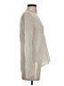 Ecru Metallic Silver Pullover Sweater Size XS - photo 4