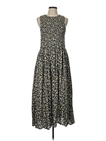 Madewell The Melody Smocked Midi Dress in Floral (view 1)
