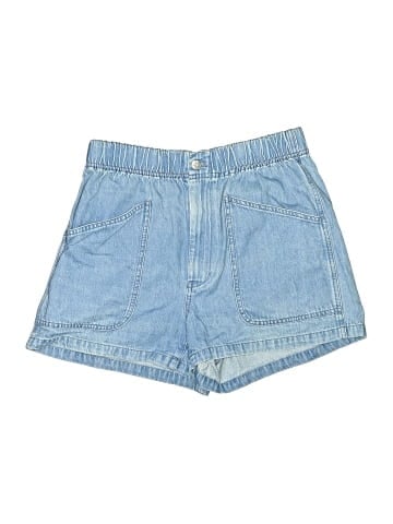 Madewell Denim Pull-On Utility Shorts in Grandfield Wash (view 1)