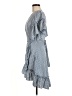 Max Studio Checkered-gingham Blue Cocktail Dress Size M - photo 5