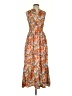 NY Collection Paisley Orange Casual Dress Size S - photo 1
