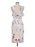 Elliatt 100% Polyester Print Gray Cocktail Dress Size M - photo 2