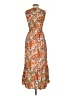 NY Collection Paisley Orange Casual Dress Size S - photo 2