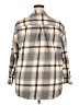 Old Navy 100% Cotton Plaid Gray Long Sleeve Button-Down Shirt Size 2X - photo 2
