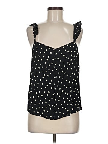 Madewell Ruffle-Strap Cami Top in Painted Dots (view 1)