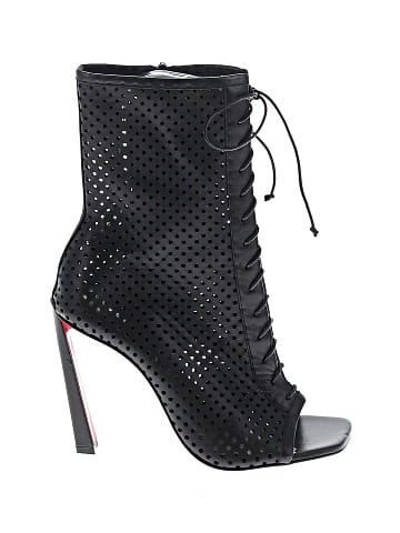 Christian Louboutin Leather Condoray Peep Toe Booties (view 1)