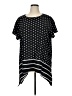 Emery Rose Polka Dots Black Short Sleeve Blouse Size XL - photo 1