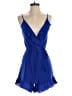 Monteau Solid Blue Romper Size S - photo 1