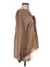 Repeat Cashmere 100% Silk Tan Long Sleeve Silk Top Size S - photo 4