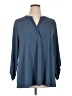 Cato Blue 3/4 Sleeve Blouse Size XL - photo 1