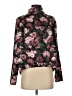 Badgley Mischka 100% Polyester Floral Black Long Sleeve Blouse Size S - photo 1