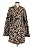Lucky Brand Animal Print Brown Coat Size L - photo 1