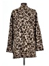 Lucky Brand Animal Print Brown Coat Size L - photo 2
