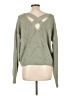 Pinque 100% Recycled Polyester Green Pullover Sweater Size L - photo 2