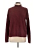 Natural Reflections 100% Polyester Solid Burgundy Turtleneck Sweater Size L - photo 1
