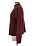 Natural Reflections 100% Polyester Solid Burgundy Turtleneck Sweater Size L - photo 5